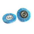 4 Inch Blue Color Nylon Abrasive Wheel Brush with 6mm Shank for Remover Sander